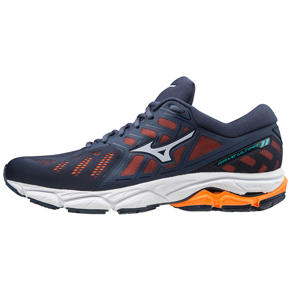 Zapatillas Running Mizuno Wave Ultima 11 Hombre Indigo/Naranjas Comprar BDTQ-20364